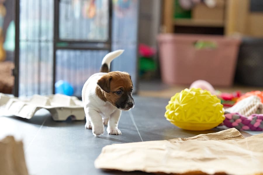 chiot jack russel socialisé sociabilisé elevage familial socialisation équilibré